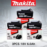 Makita 18V 6.0Ah Handdrill Lithium Battery For 18V LXT Battery Makita BL1860 BL1850 BL1840 BL1830 Replace Battery High Capacity
