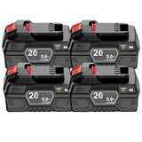 20V 5Ah Battery Li-ion For Parkside X-20V Power Tool Replacement For Lawn Mower/Chainsaw/Drill For PAP 20 B3/A3/PAPS 208 A1