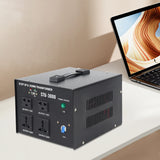3000W Voltage Converter Transformer Power Converter Step Up/Step Down 110V to 220V 220V to 110V Heavy Duty 5V USB Port Black