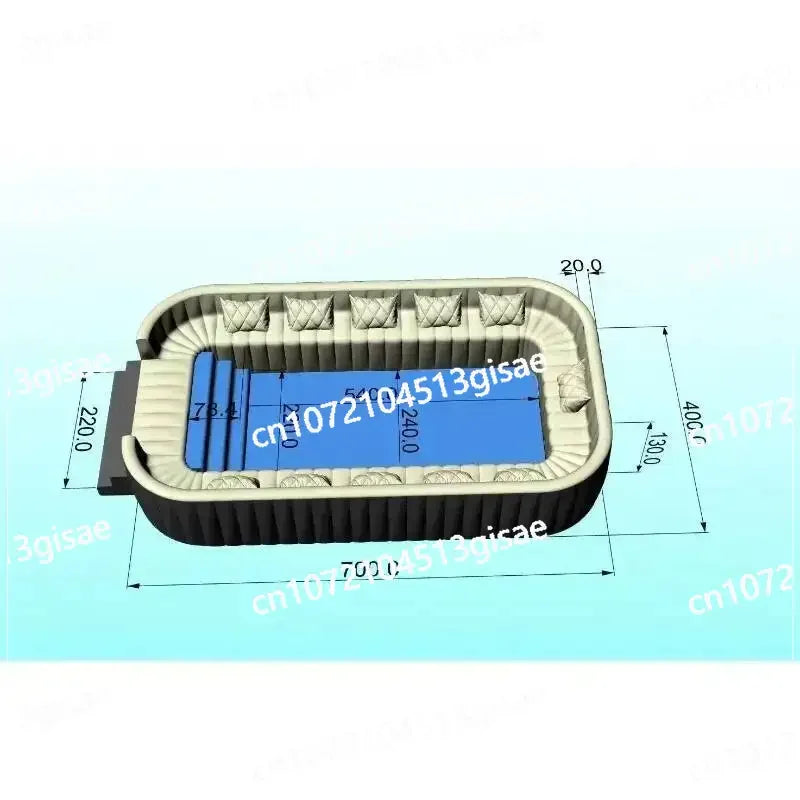 Equipped with Portable Lounge Chairs, Commercial Custom Inflatable Sofa Pool Set,