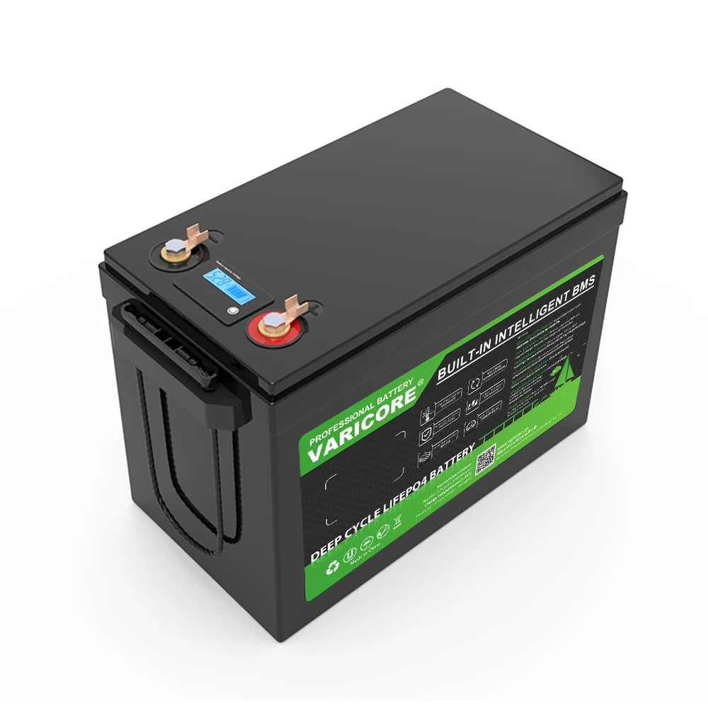 VariCore 48V/58.4V 50Ah LiFePO4 Battery 16 Strings Lithium Iron Phosphate High Power Alternator Solar Energy Golf Cart Yacht