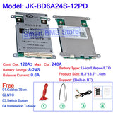 Jikong JK BMS 40A 60A 80a 200a Active Balance BD6A17S8P BD6A20S8P BD6A24S8P 8s 13s 17s 20s 24s Smart JK Bms Bt RS485 Connector