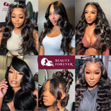 Beautyforever 3D Body Wave Bye-Bye Knots Glueless Wig Human Hair Ready to Wear Lace Front Wig 100% Raw Human Hair Wig Drawstring