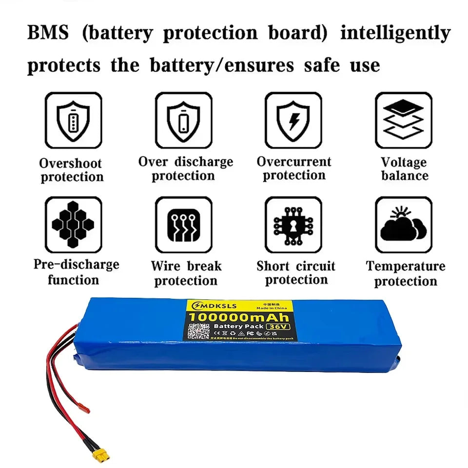 NEW For M365 36V 10S3P 18650 Lithium Battery Pack BMS Suitable for Xiaomi PRO Bicycle Kick Scooter Long lasting battery life