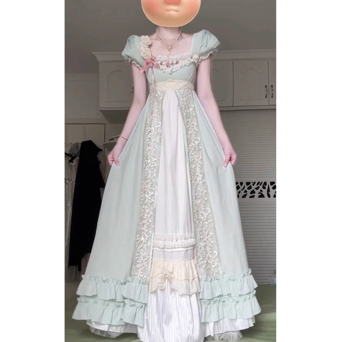 MAGOGO Green eco-style imperial lolita dress, Lolita princess dress