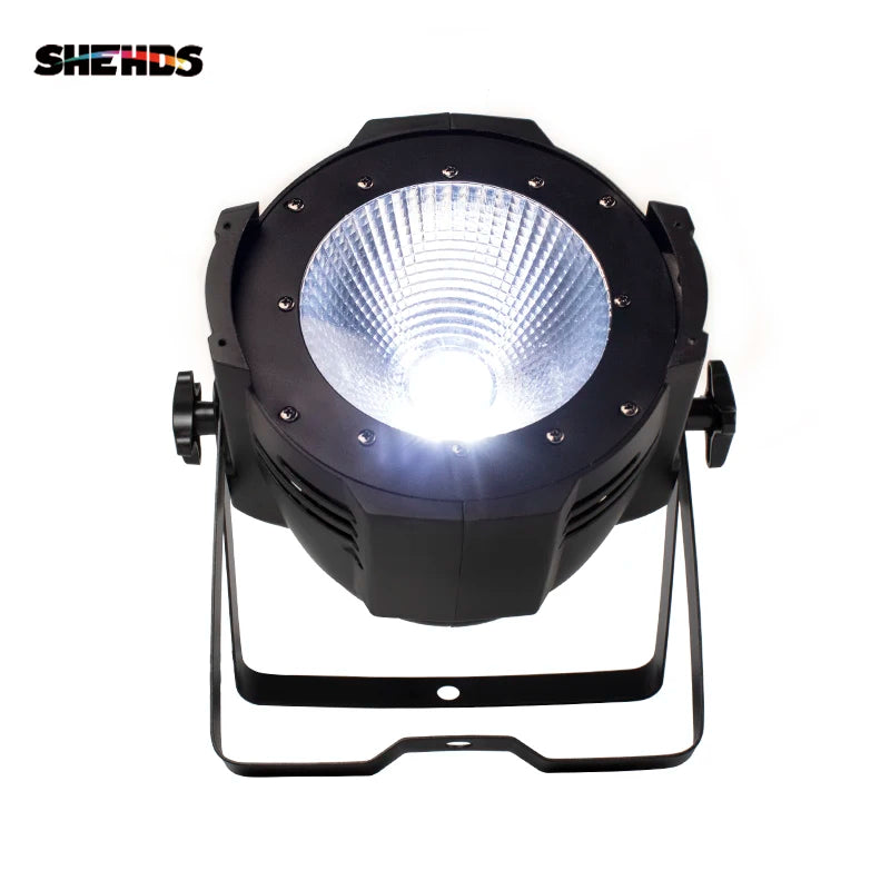 SHEHDS 200W Warm White Cool White 2in1 Par COB Light With Barn Door For Di Disco Party Wedding Restaurant Theater Stage Lighting