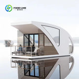 Customized Luxury Floating Home Pontoon Boat Prefab Water Mobile Hotel Offshore House Boat for Leisure and Vacation
