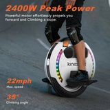 Kingsong 14D Pro Electric Unicycle: Built for Adults, 2400W Motor, 25-Mile Range & 14" Wheel for a Precision City Ride