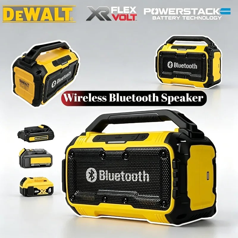Dewalt Bluetooth compatibleSubwoofer WirelessElectric Stereo LoudspeakerWaterproof Portable Speaker forOutdoor Construction Site