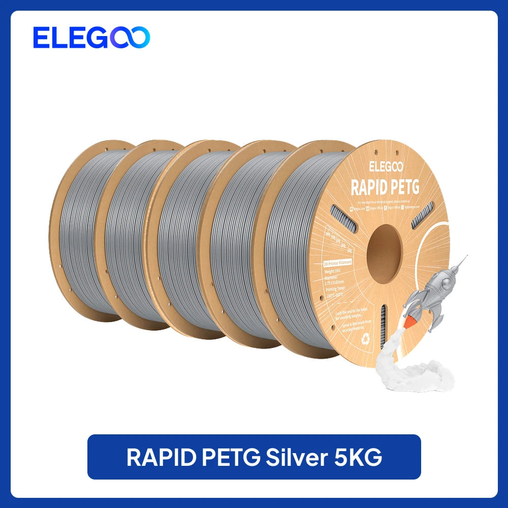 ELEGOO 4KG/5KG/10KG 1.75mm Rapid PETG Filament