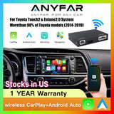 ANYFAR Wireless Carplay Android Auto For TOYOTA Touch 2 Entune 2.0 Highlander Tundra Sienna Prius Yaris Camry CHR Module