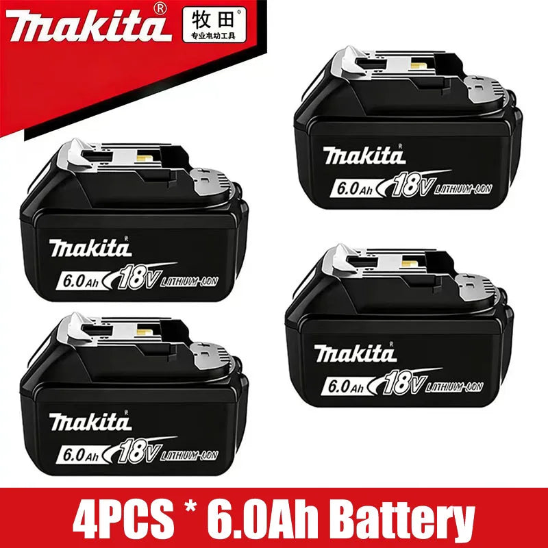 100% Original Makita BL1860B 18V 6Ah Lithium Battery Rechargeable,Compatible With BL1830 BL1850 Makita 18V Power Tool Battery