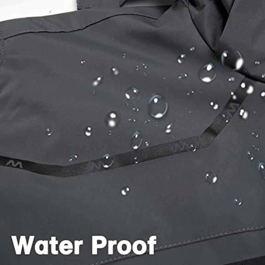 Mens Windproof Jacket Waterproof Lightweight Mountain Sport Jacket for Men Hooded Windbreaker Raincoat