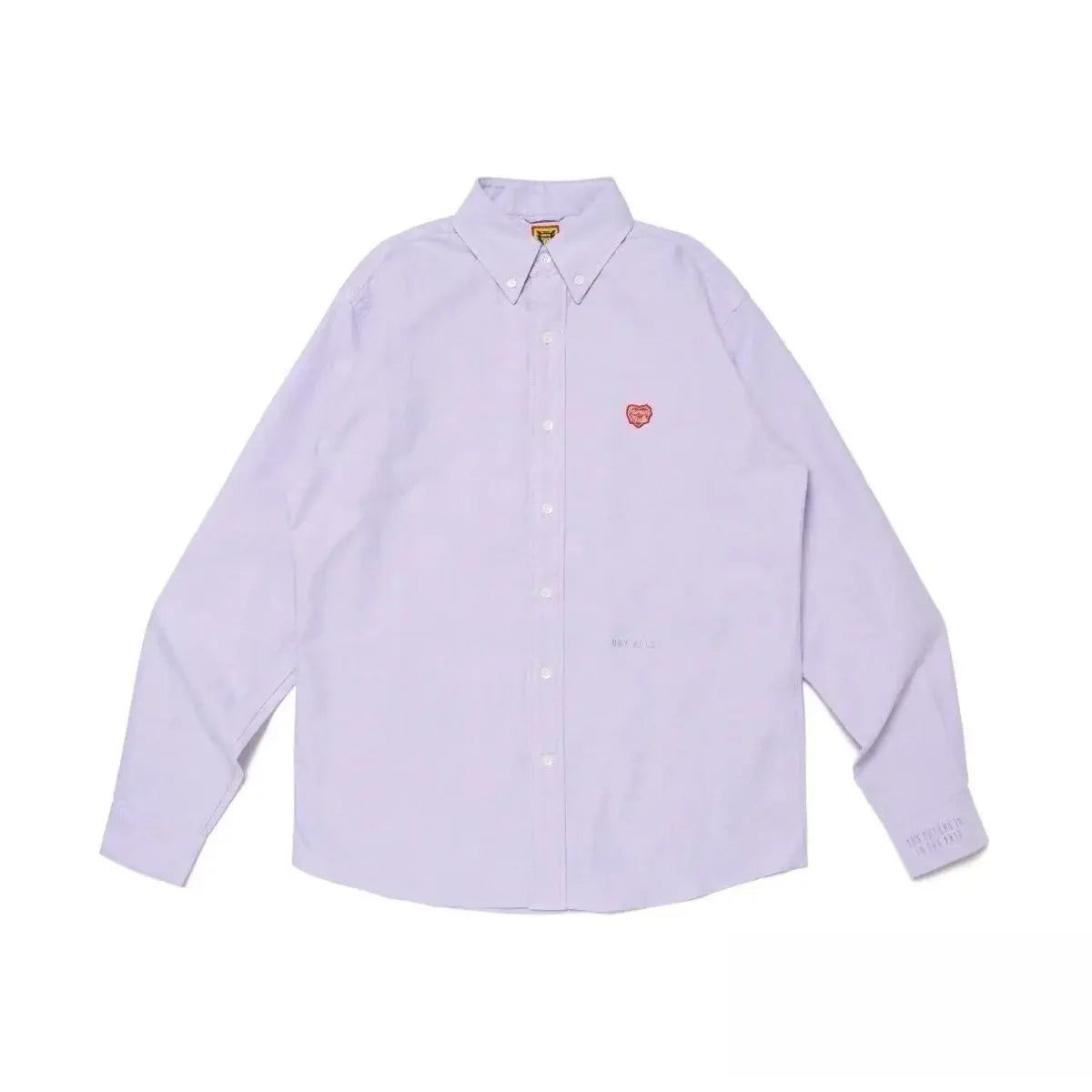 Humanmade Oxford Long Sleeve Shirt Autumn City Boy Casual Embroidered Unisex Top