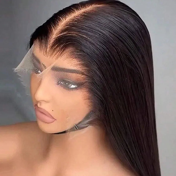 30 42Inch 13x4 13x6 HD Transparent Bone Straight Lace Front Wigs 250
