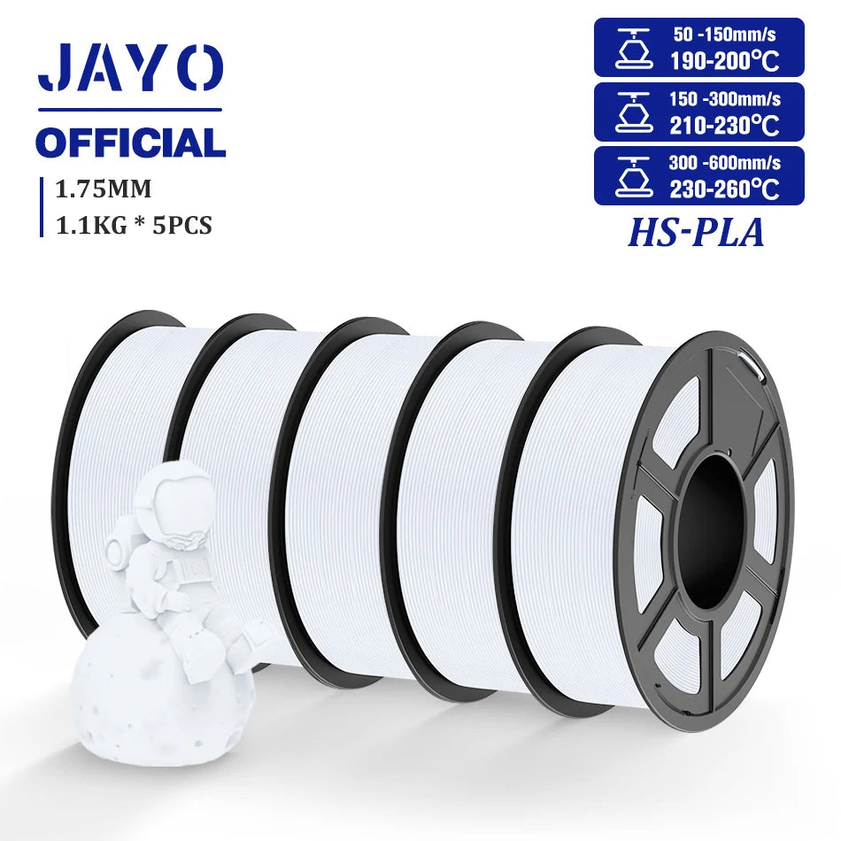 JAYO High Speed PLA Filament 5.5KG PLA 3D Filament For FDM 3D Printer Neatly Wound PLA 3D Printing Materials 100% No Bubble