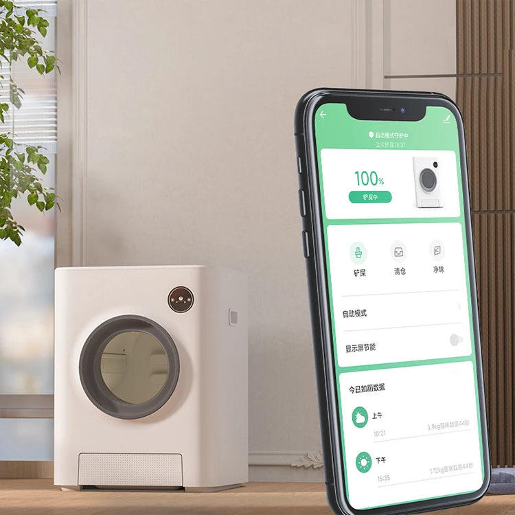 Safety Smart Self Cleaning Automatic Cat Litter Box Toilet APP Control Intelligent Cat Litter Toilet