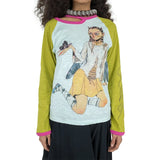 Y2K Personalized Dragonfly Print Unisex Long Sleeve Thin Cotton Bamboo T-Shirt Summer Commute Style Creative Cartoon Pattern