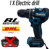 Pro-Grade Original Makita DDF487 Cordless Driver Drill Brushless Electric Impact Screwdriver 18V Rechargeable Power Tool