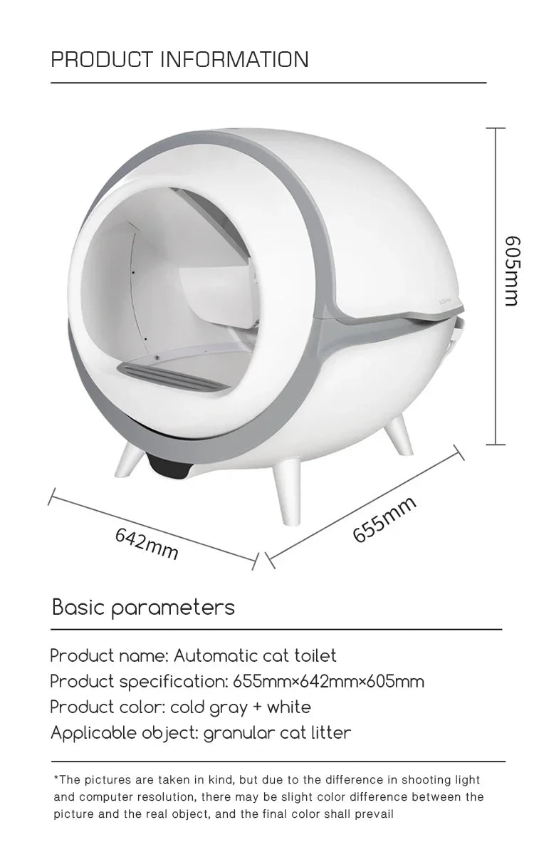 Cat  Boxes House Self-cleaning Auto Cats Box Machine Self Cleaning Smart Automatic Cat Box