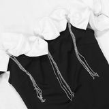 CM.YAYA Women Bow Tassel Slash Neck Maxi Dress 2024 Fall Winter Sexy Birthday Evening Prom Party Street Long Dresses Vestidos