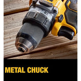 DEWALT 20V XR Brushless Cordless Electric Driver with Tool Box 1/2'' Drill Compact Electric Screwdriver Set DCD800NT