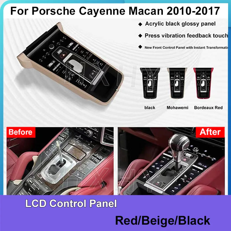 Car Digital Console Front AC Panel Full Touch 2024 Style to 959 Multimedia Player Control For Porsche Cayenne Macan 2010-2017
