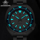 ADDIESDIVE Men's New Outdoor Quartz Watch 200M Diving BGW9 Super Blue Luminous Watch Sapphire Glass Men's Stainless Steel Watch