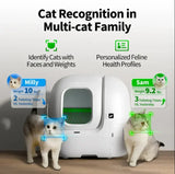 PETKIT PUROBOT MAX PRO Self Cleaning Cat Litter Box with AI-Camera, Semi-Automatic Bag Sealing,Triple Odor Control