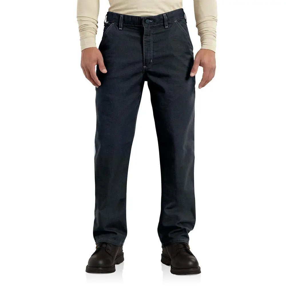 Carhartt Men's Flame-Resistant Washed Duck Work Dungaree