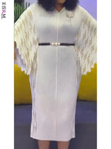 EGRM High-end Pleated Dresses For Women Traditional Clothing Batwing Sleeve V-neck Print Gown Maxi Long Dress 2025 New 7R6192