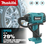 Makita DYS60 Automatic Cordless Inflator: Electric Air Pump,Car Tire Handheld Air Compressor, Compatible with Makita 18V Battery