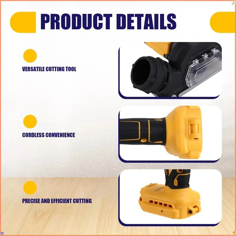 DeWALT 3 Inch Handle Cordless Angle Grinder CUT OFF Electirc Cutting Mini Circular Saw Machine Power Tools For DeWALT Battery