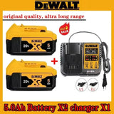 100% Original 20V 5.0Ah 6.0Ah 9.0Ah Battery Power Tool Replacement for DeWalt DCB184 DCB181 DCB182 DCB200 60V 9Ah Battery.