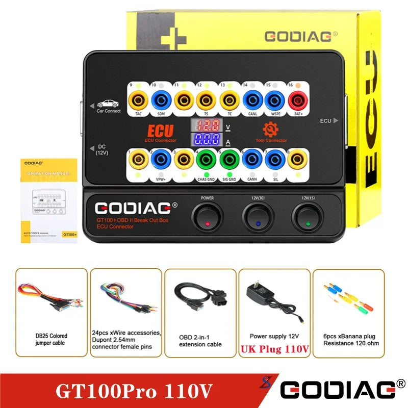 GODIAG GT100+ GT100 Pro ECU Connector OBDII Break Out Box for BMW FEM/BDC CAS4/CAS4+ Test Platform for VVDI2/IM608/K518ISE