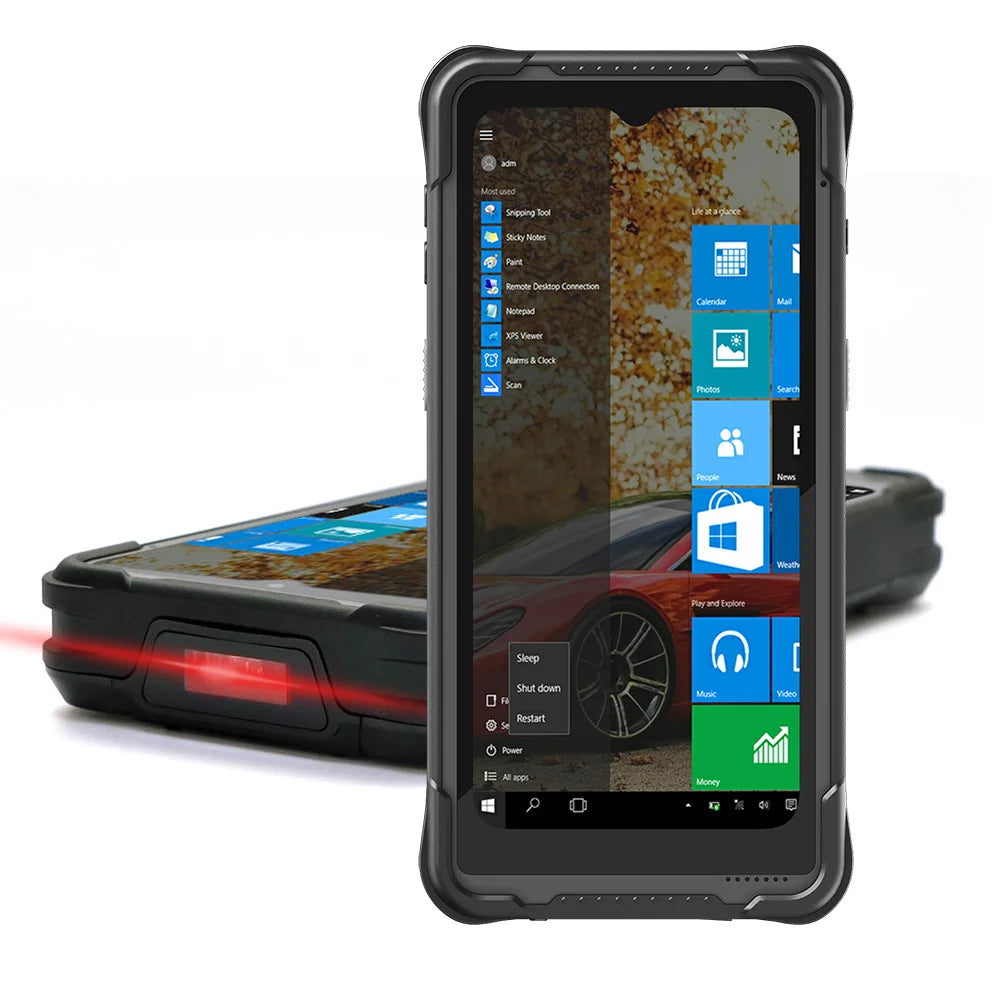 RUGLINE All In One Windows PDA 6.5 Inch Touch Screen Bluetooth Wifi 4G Barcode Scanner Intel N5100 IP67 Waterproof Rugged Tablet