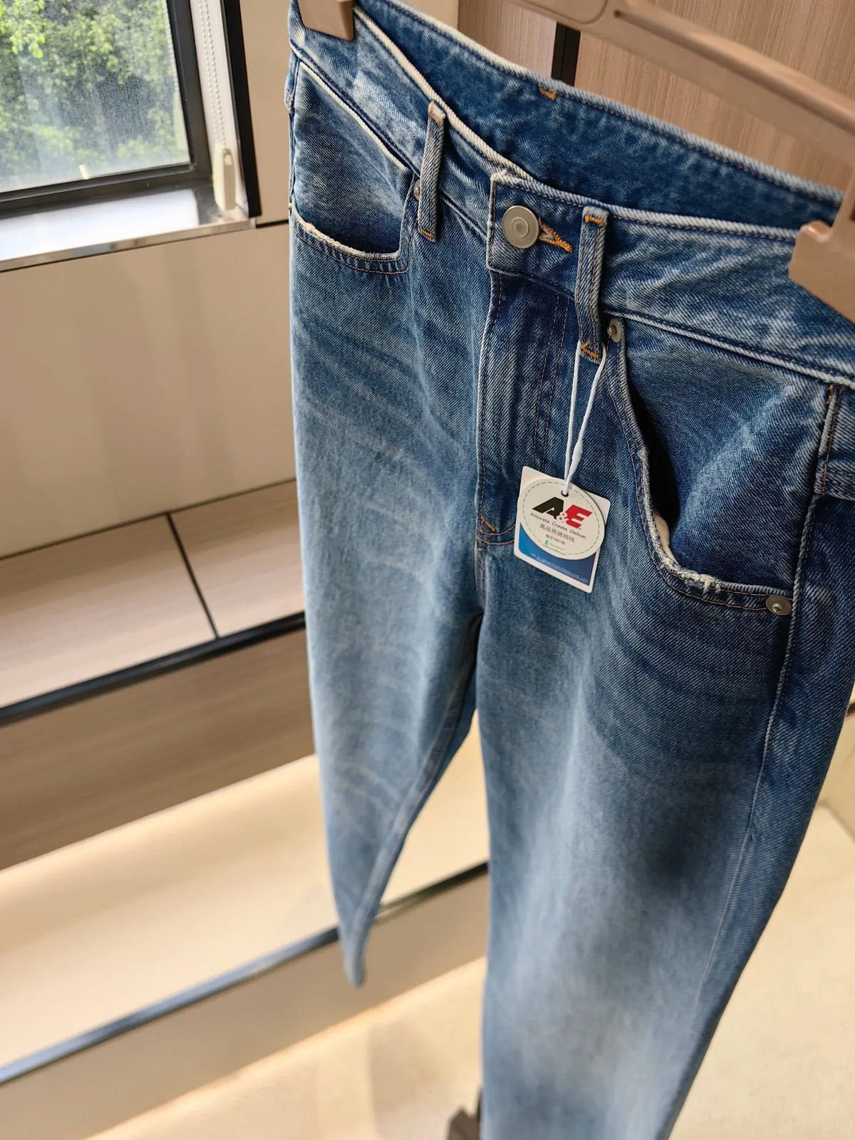 25 Spring and Summer New Women's Denim Straight Leg Wide Leg Pants
