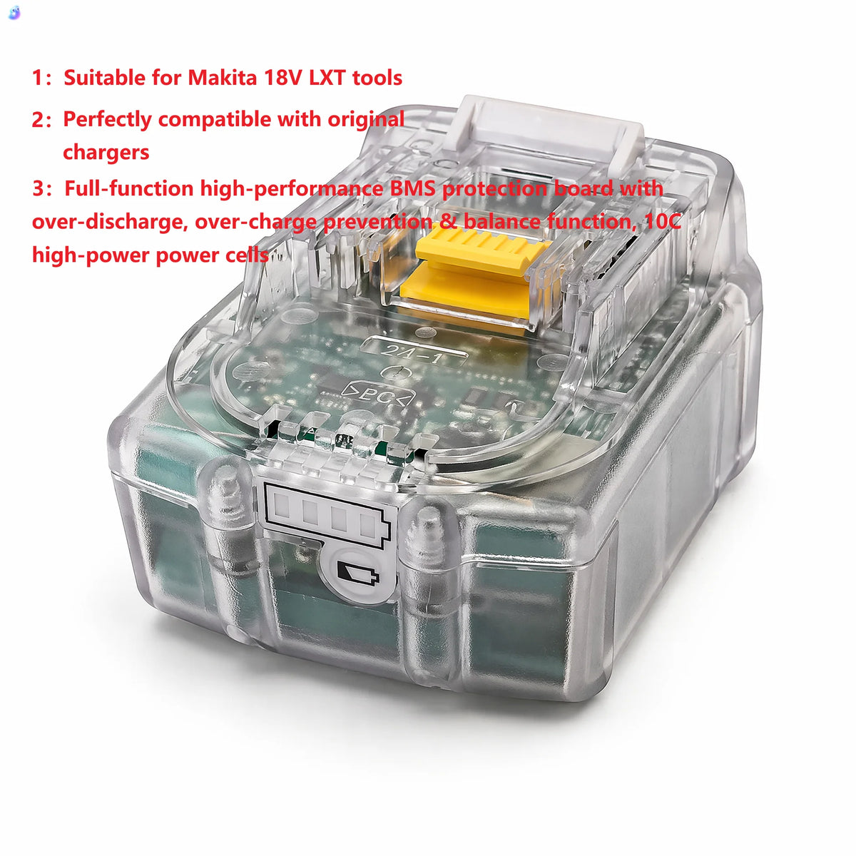 18V LXT Replacement Battery For Makita Power Tools USB Phone Charging Portable Power Bank