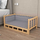 Solid Wood Dog House Dog Bed Smooth Polished Teddy Dog House Golden Retriever Detachable Pet Bed Solid Wood Cat Bed