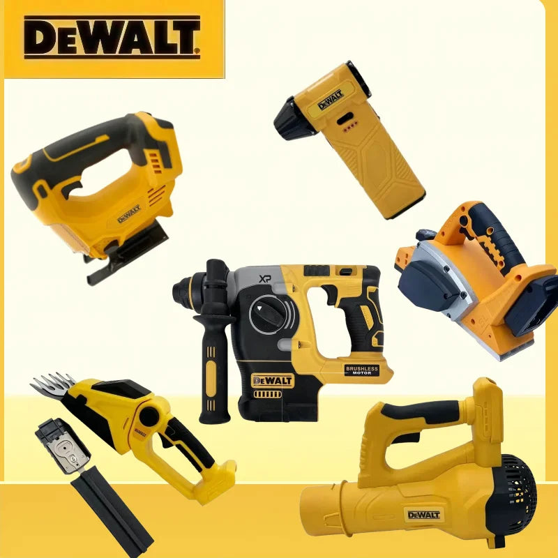 DeWalt SetCordless Angle Grinder, Cutter, Glass Silicone Gun, Inflator, Impact Hammer, Grease Gun For DeWalt Battery Power Tools