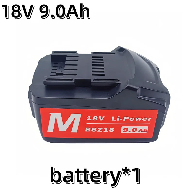 18V 3.0Ah 6.0Ah 9.0Ah Battery for Metabo Cordless Power Tool Replace for Metabo 18V 625592000 625591000 Backup Batteries