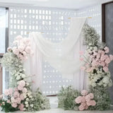 2pcs 8FT Backdrop Stand for Parties/Wedding Metal Background Stand Decor for Wedding, Birthday Party Baby Shower Gold