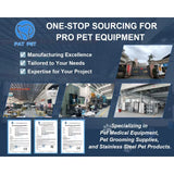 2026 PAT PET Tech 50" Pet Spa Bathing Station Electric Stainless Steel Bath Tub Dog Grooming