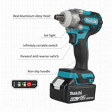 Makita DTW300 18V Tool Set Brushless Power Large  Cordless Wrench 330Nm Torque Wind Cannon Remove Tire Lithium Auto Repair
