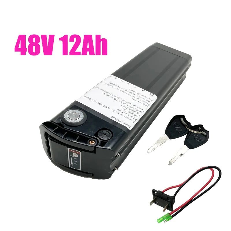 SilverFish 48V/36V 12Ah/15Ah lithium battery. Built in BMS. Suitable for various modified vehicles.