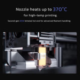 QIDI PLUS4 3D Printer 600mm/s Speed High-Temp 65℃ Chamber 370°C Direct Extruder Auto Leveling 1 Year for Industrial Use PLA