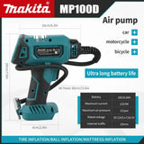 Makita DYS60 Automatic Cordless Inflator: Electric Air Pump,Car Tire Handheld Air Compressor, Compatible with Makita 18V Battery