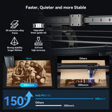 ATOMSTACK A40 PRO V2 48W Laser Engraver Machine 385*400mm Work Area with F60 Air Assist Kit R8 PRO Roller and Honeyco﻿mb Board