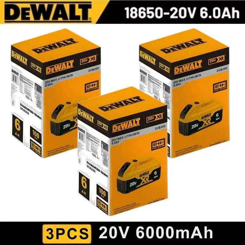 6Ah 9Ah DeWALT 100% Original Battery 20V/60V MAX FlexVolt for DCB606 DCB205 DCB206 DCB209 DCB182 Power Tool with Battery
