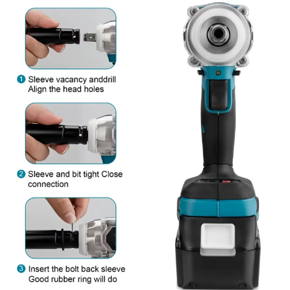 Makita DTW285 520N.M Brushless Impact Wrench Cordless Electric Wrench High Torque Rechargable Tool For Makita  Battery